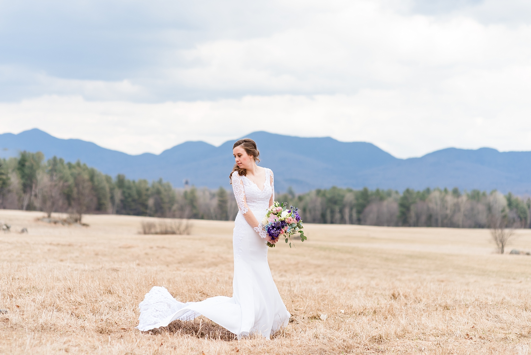 1AD_6390_LakePlacid_Wedding_CS Lake Placid winter wedding in March at on the shores of Mirror Lake photography by Julia Rebecca Photography