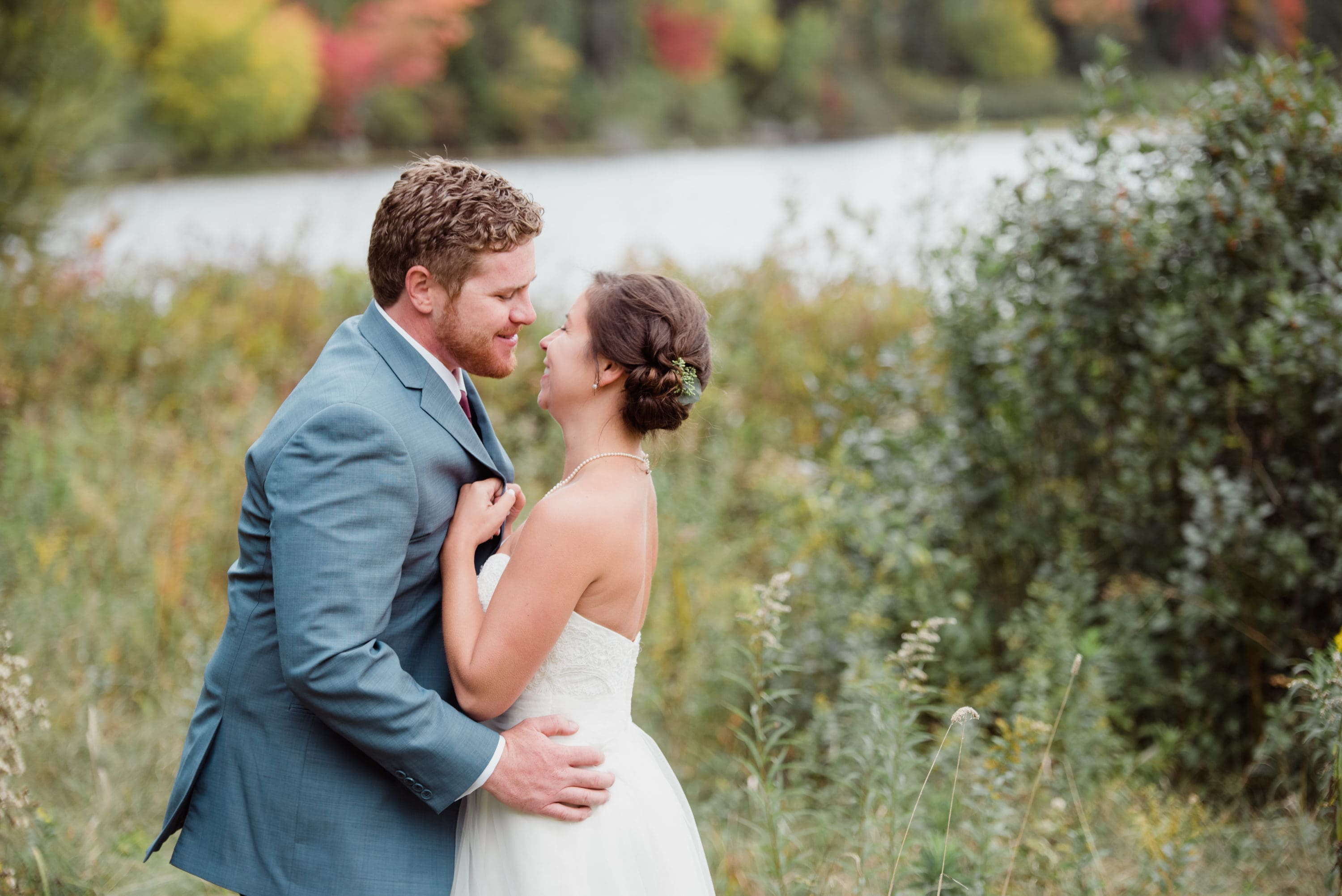 Marissa Wedding G 9568 - ADK Connery Pond Fall Wedding